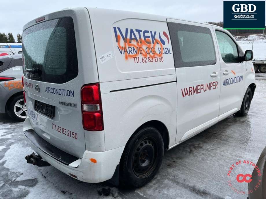 Toyota Proace 2016-->> (Type II) , Motorkode: 3WZ-HV, Girkassekode: SU001-A0798