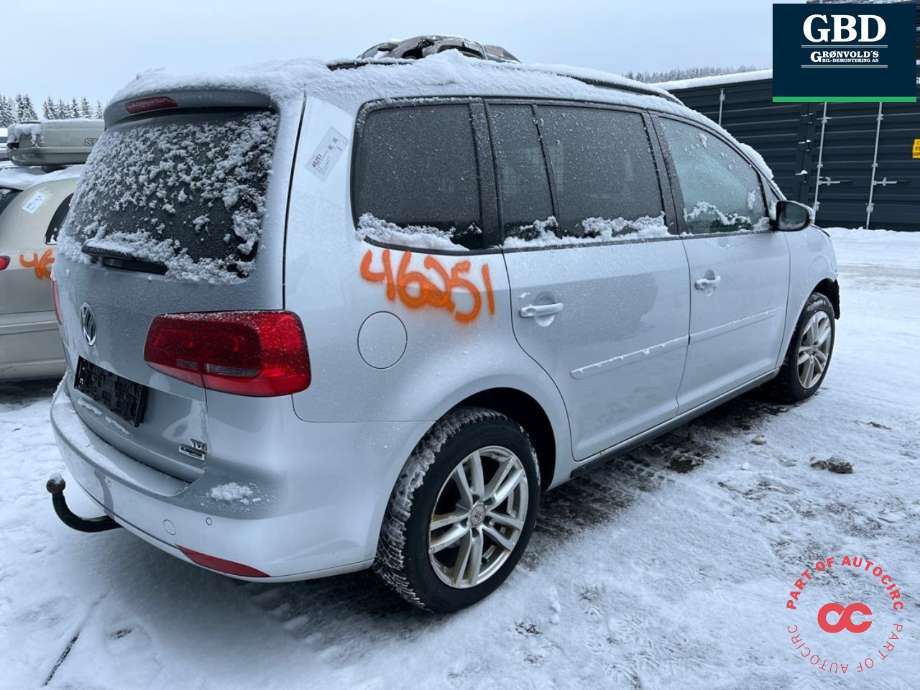 VW Touran 2010-2015 (Type I, Fase 3) , Motorkode: CAYC, Girkassekode: QGY