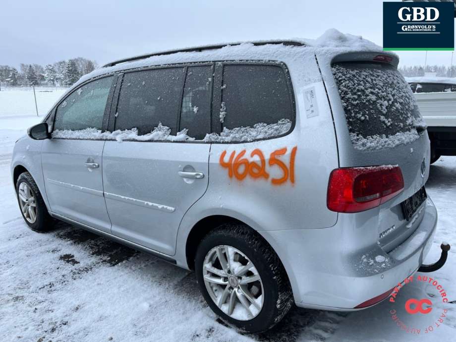 VW Touran 2010-2015 (Type I, Fase 3) , Motorkode: CAYC, Girkassekode: QGY