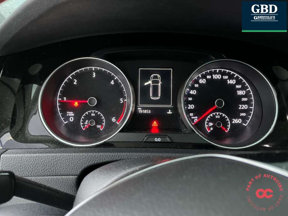 VW Golf VII 2012-2017 (Fase 1) , Motorkode: CRBC, Girkassekode: PUH