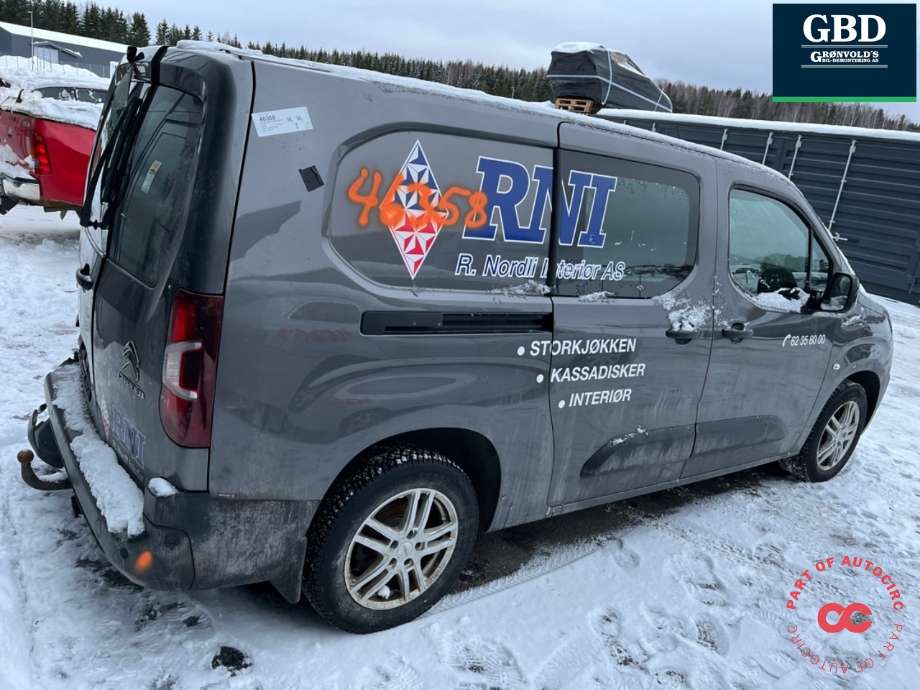 Citroën Berlingo 2019-->> (Type III) , Motorkode: YHZ| YH01, Girkassekode: 98 279 622 80