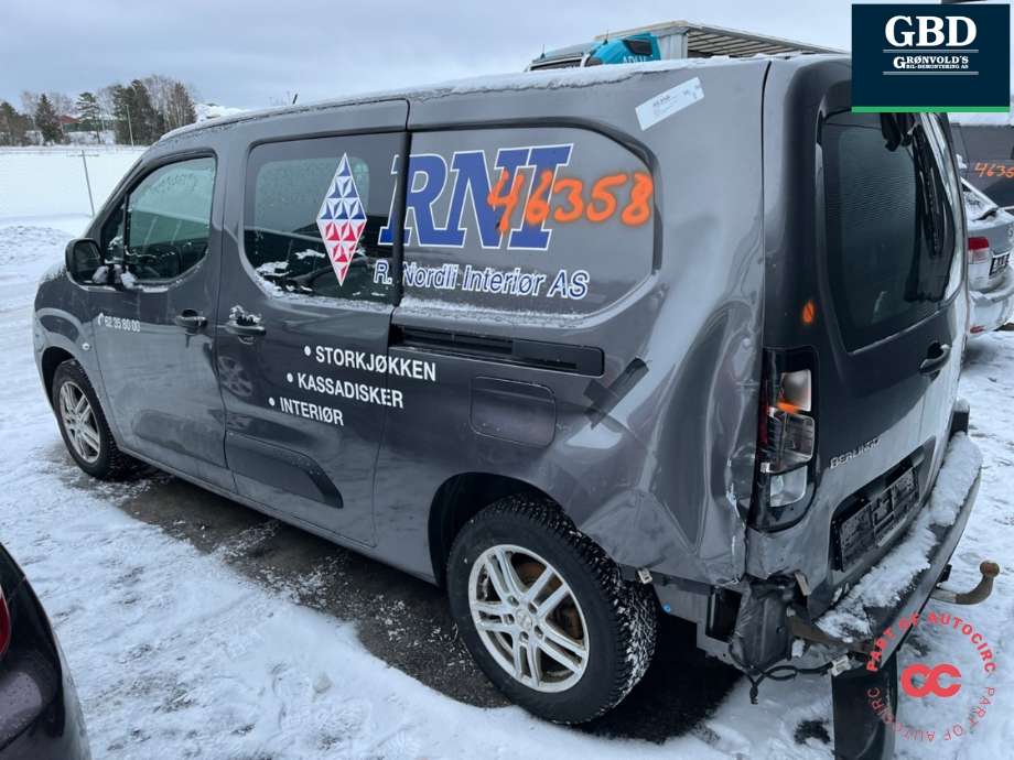 Citroën Berlingo 2019-->> (Type III) , Motorkode: YHZ| YH01, Girkassekode: 98 279 622 80