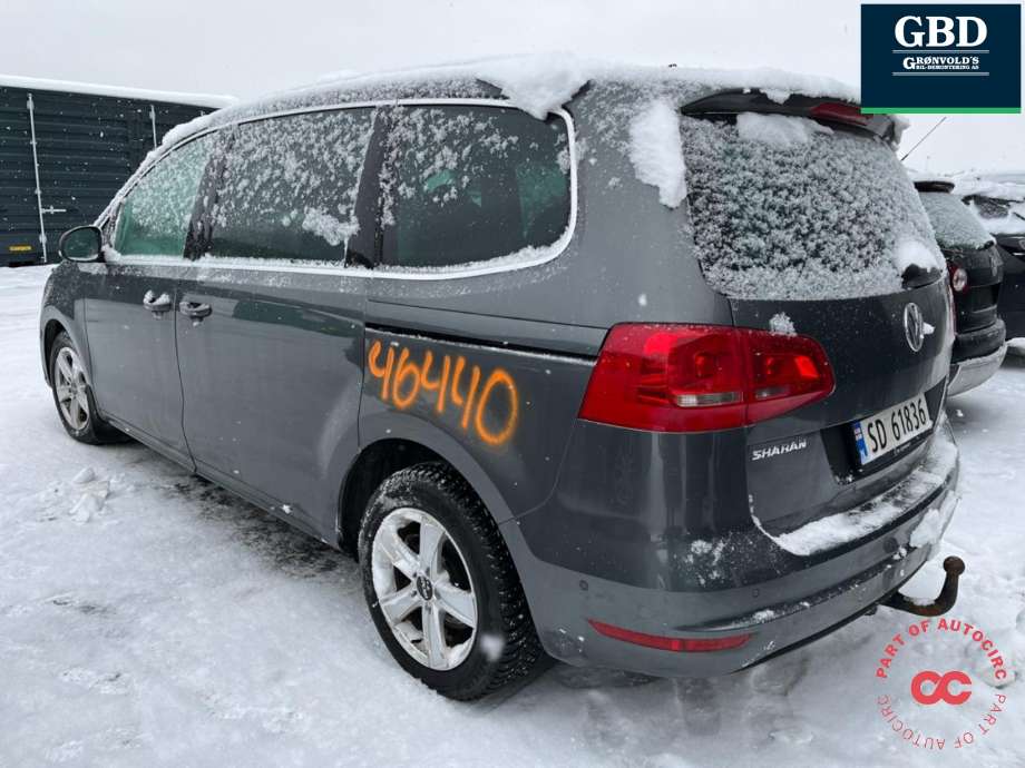VW Sharan 2010-->> (Type II) , Motorkode: CFFB, Girkassekode: NLL