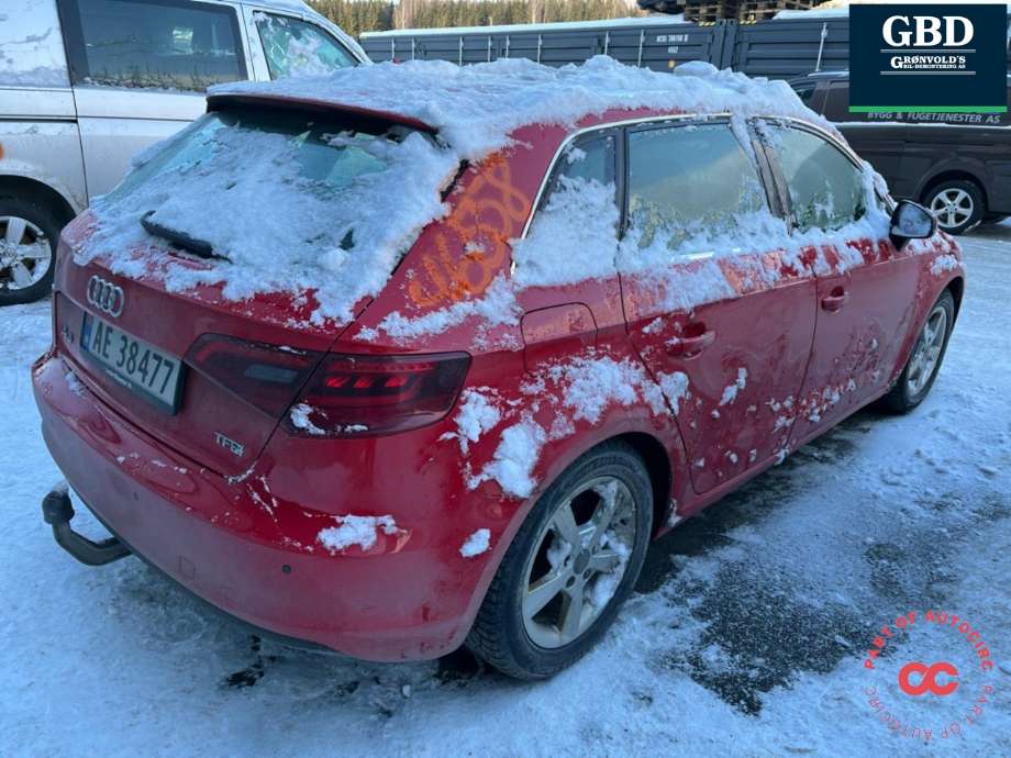 Audi A3 2012-2016 (Type III, Fase 1) delebil , Motorkode: CMBA, Girkassekode: MYF