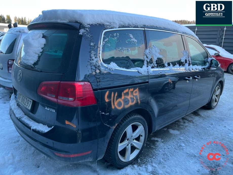 VW Sharan 2010-->> (Type II) , Motorkode: CFFB, Girkassekode: PPW