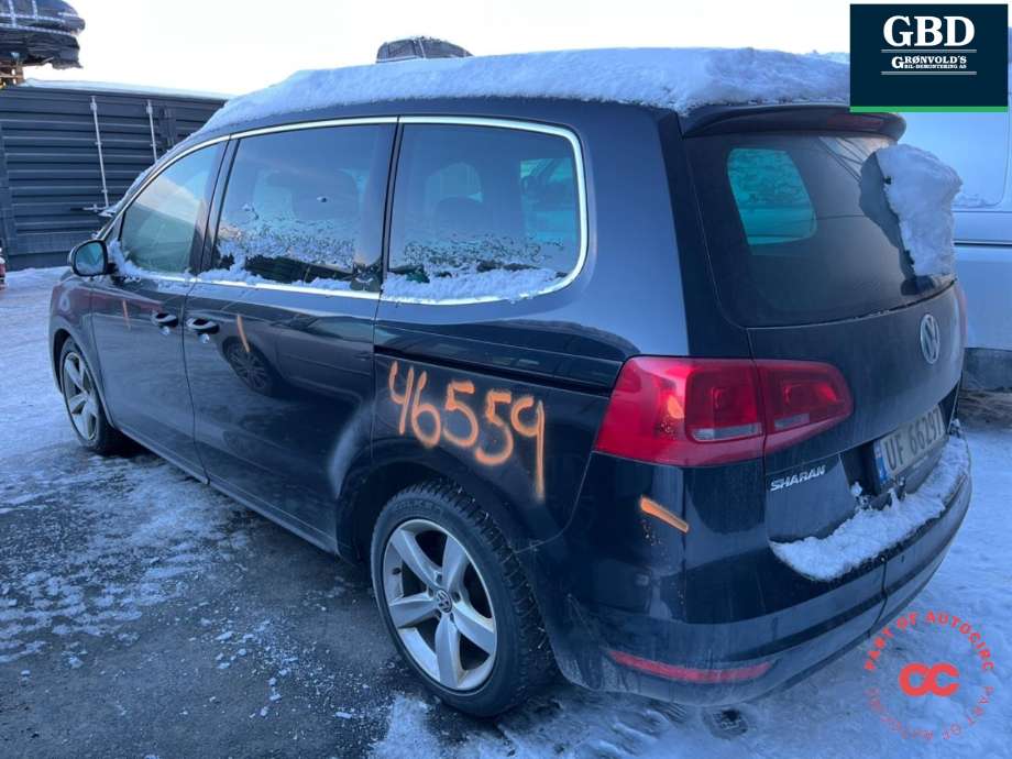 VW Sharan 2010-->> (Type II) , Motorkode: CFFB, Girkassekode: PPW