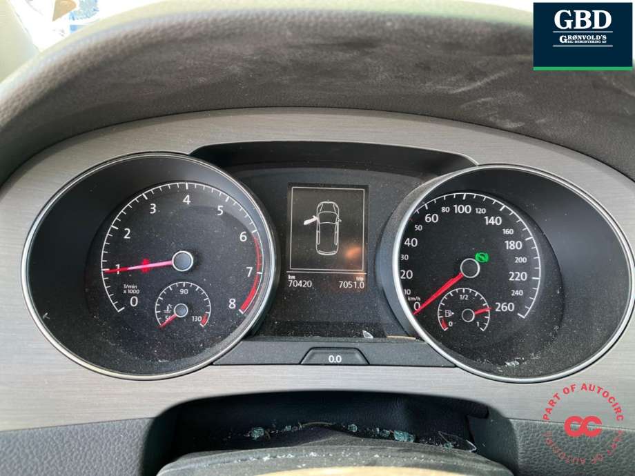 VW Golf Sportsvan 2014-2018 , Motorkode: CYVB, Girkassekode: RES