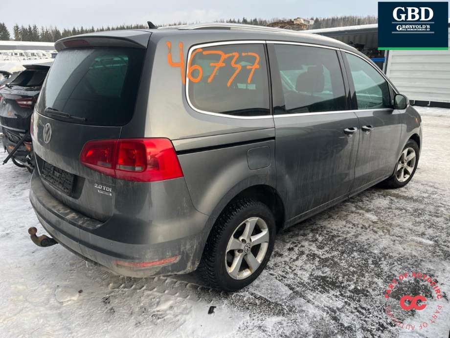 VW Sharan 2010-->> (Type II) , Motorkode: CFFB, Girkassekode: PPW