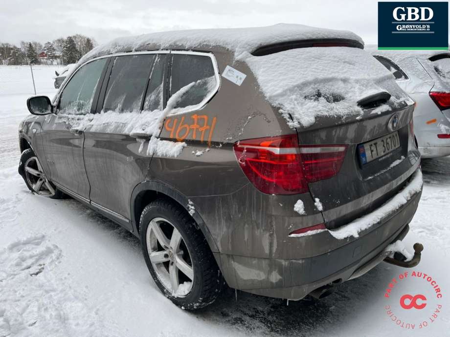 BMW X3 2010-2017 (F25) (F25), Motorkode: N47D20C, Girkassekode: 24 00 8 617 113