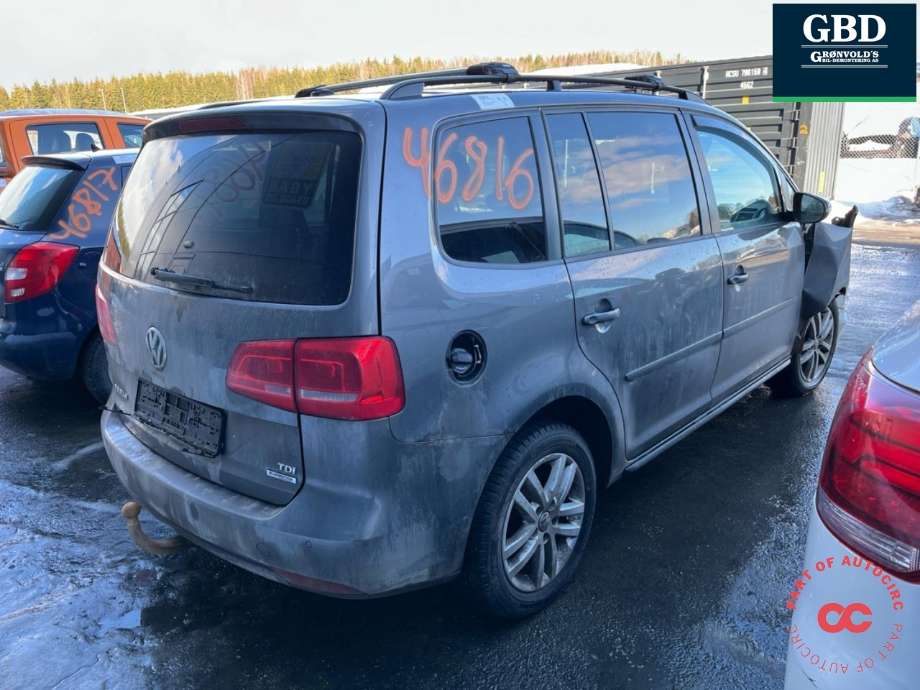 VW Touran 2010-2015 (Type I, Fase 3) , Motorkode: CAYC, Girkassekode: MFR