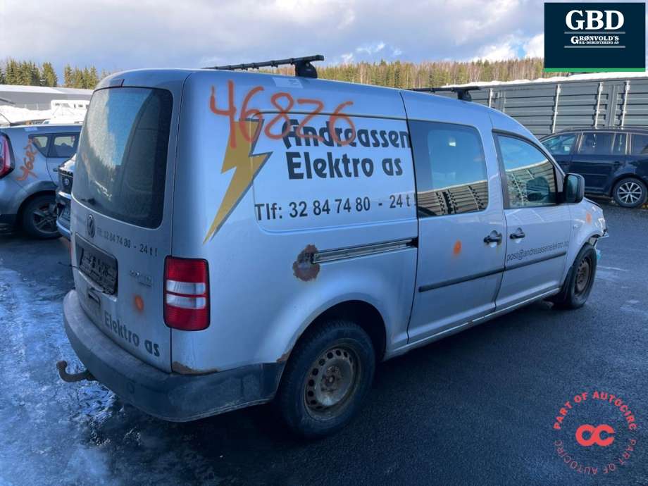 VW Caddy 2010-2015 (Type III, Fase 2) delebil , Motorkode: CFHF, Girkassekode: NFQ