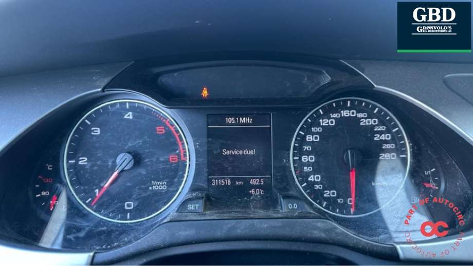 Audi A4 2007-2014 (Type IV) (B8) (B8), Motorkode: CAGA, Girkassekode: LLN