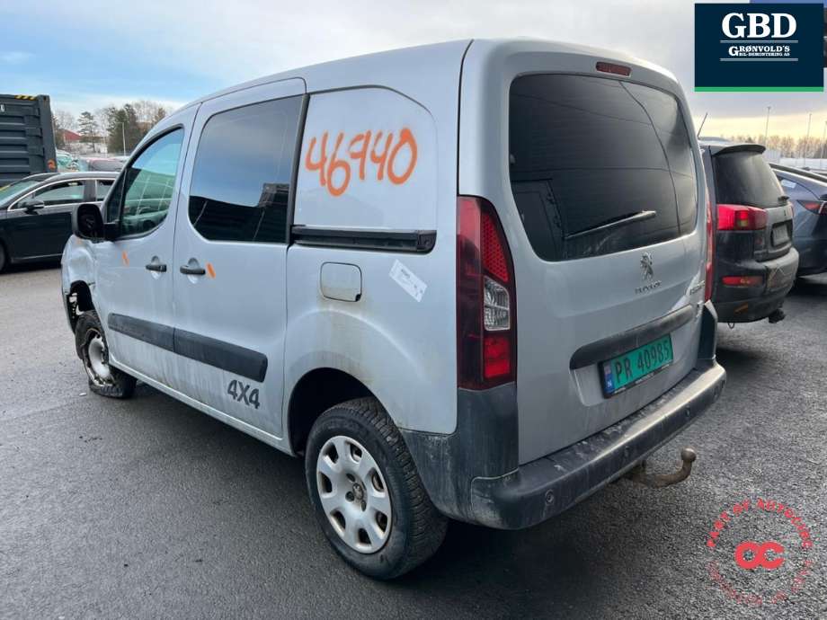 Peugeot Partner 2015-2019 (Type II, Fase 2) , Motorkode: BH02| BHY, Girkassekode: 16 099 833 80