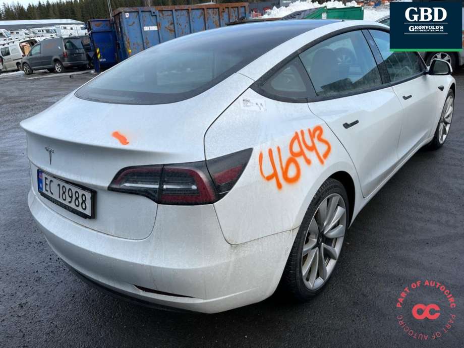 Tesla Model 3 2018-2023 (Fase 1) , Motorkode: 3D3, Girkassekode: 