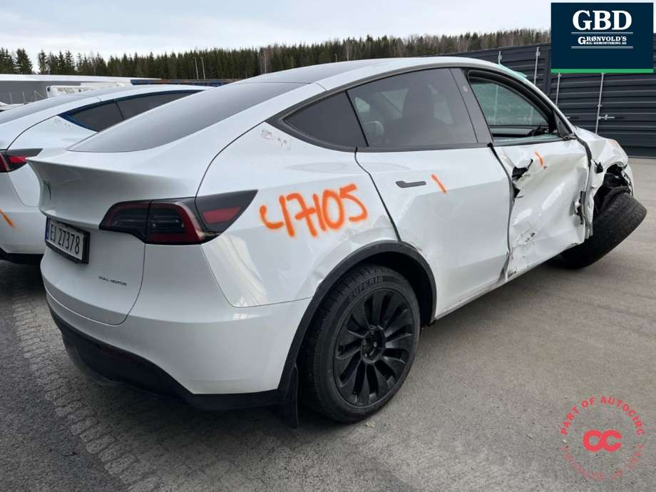 Tesla Model Y 2021-2024 (Type I) delebil , Motorkode: 3DU, Girkassekode: 