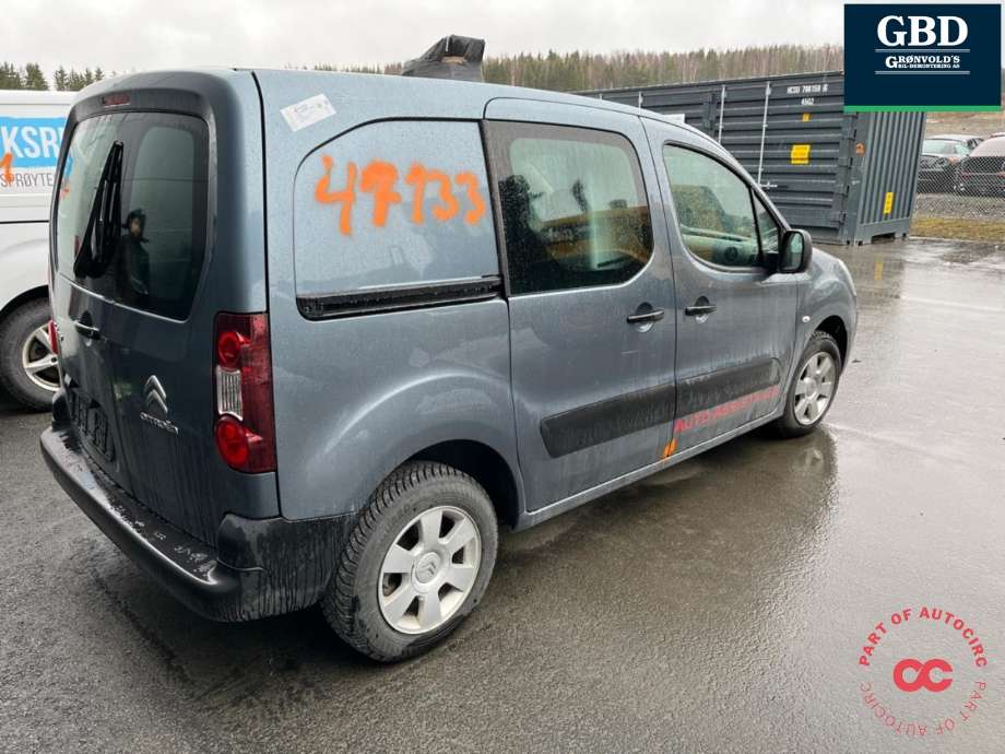 Citroën Berlingo 2008-2015 (Type II, Fase 1) delebil , Motorkode: 9H06| 9HF, Girkassekode: 16 089 352 80
