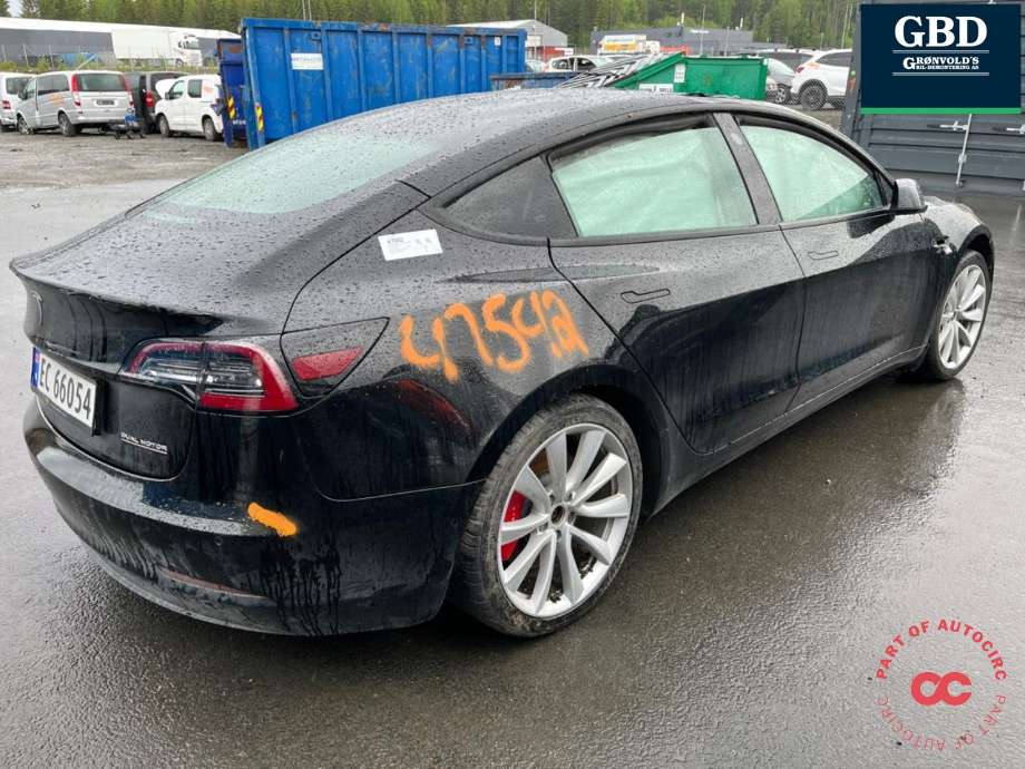 Tesla Model 3 2018-2023 (Fase 1) delebil , Motorkode: 3D3|3D1, Girkassekode: