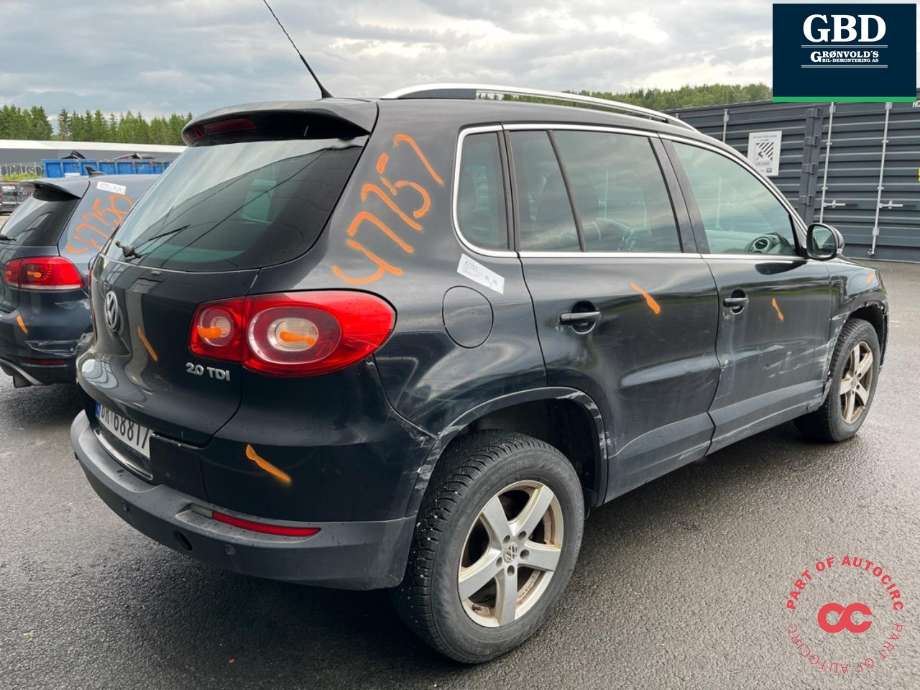 VW Tiguan 2007-2011 (Type I, Fase 1) , Motorkode: CBAB, Girkassekode: JBG