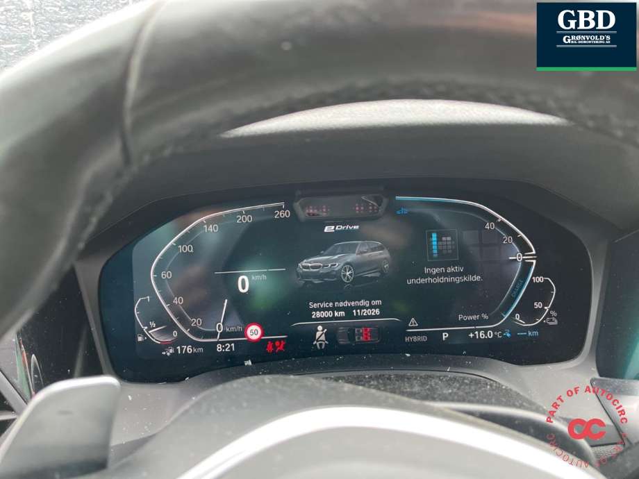 BMW 3-Serie 2018-->> (G20) (G20), Motorkode: B48B20A, Girkassekode: 24 00 5 A2D A51