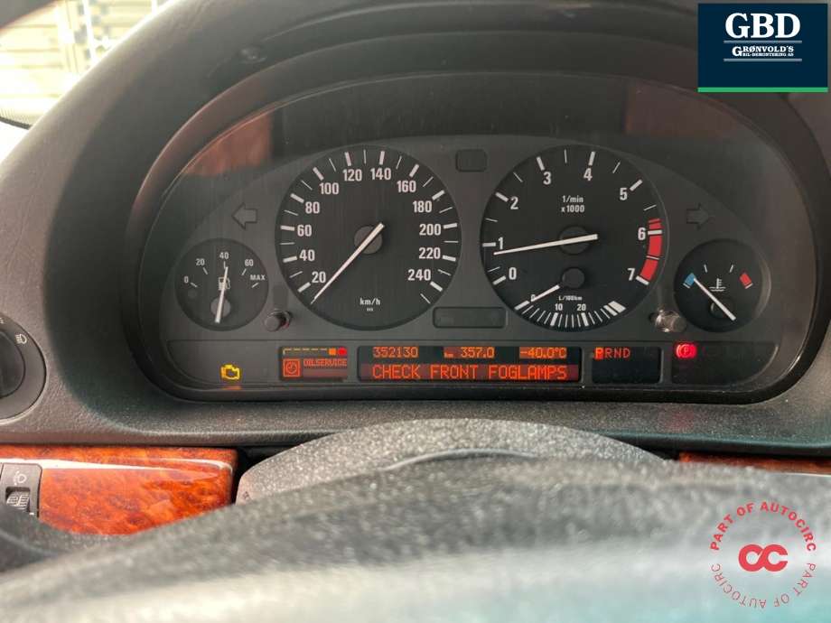 BMW 7-Serie 1993-2001 (E38) (E38), Motorkode: M62-TUB44, Girkassekode: 24 00 1 423 303