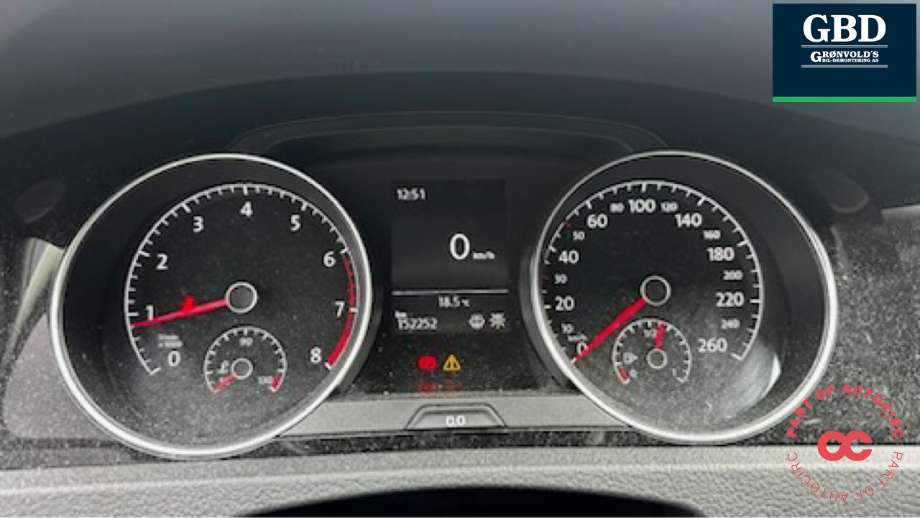 VW Golf VII 2012-2017 (Fase 1) , Motorkode: CHPA, Girkassekode: NBJ