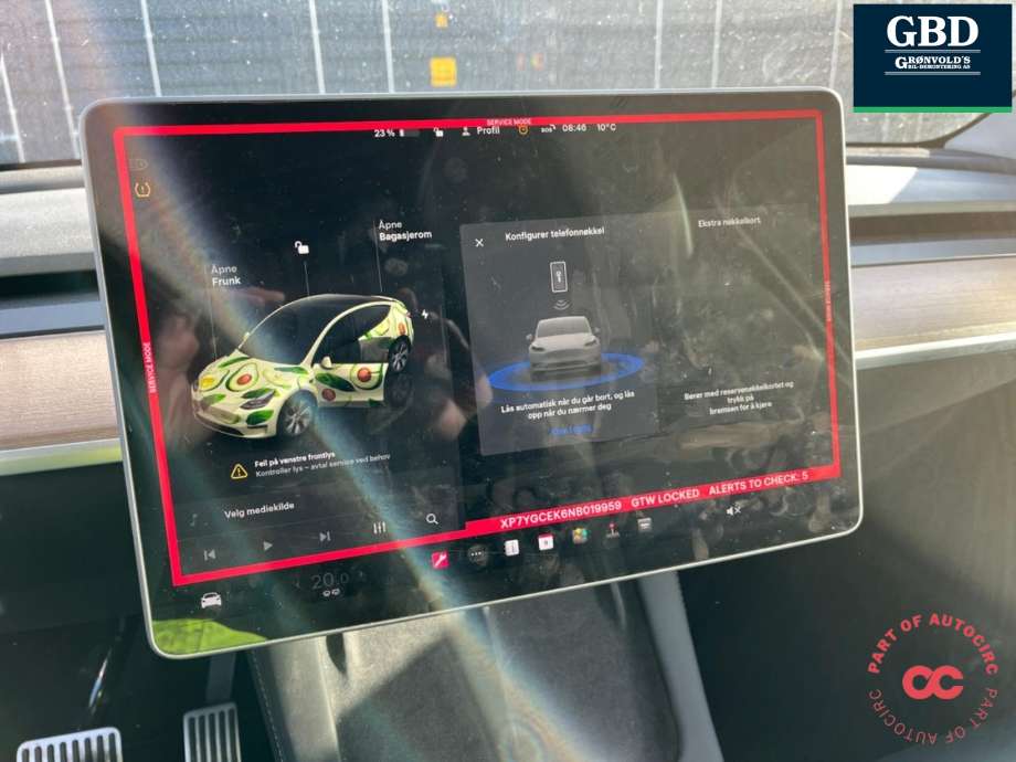 Tesla Model Y 2021-2024 (Type I) , Motorkode: 3D3|3D7, Girkassekode: 