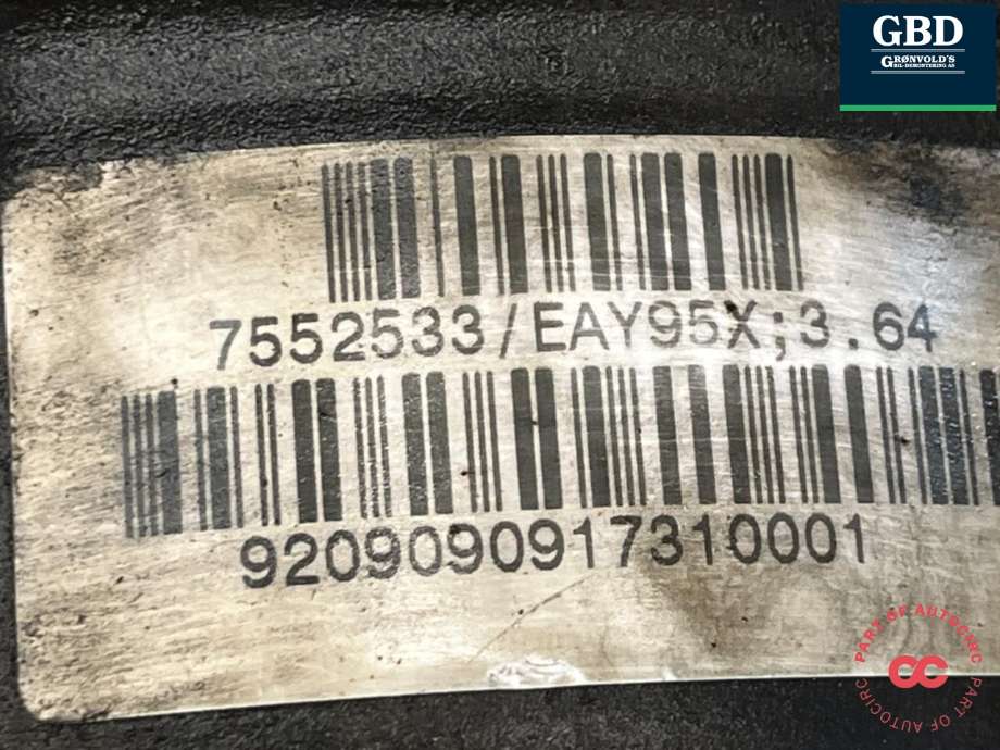 Kardang klokke foran til BMW X5 2007-2013 (E70) (E70) (31 50 7 612 956|7552533|)