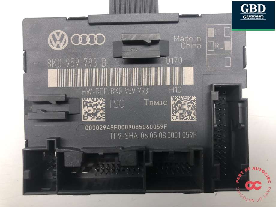 Audi A4, 2007-2014 (Type IV) (B8)(|8K0 959 793 B)