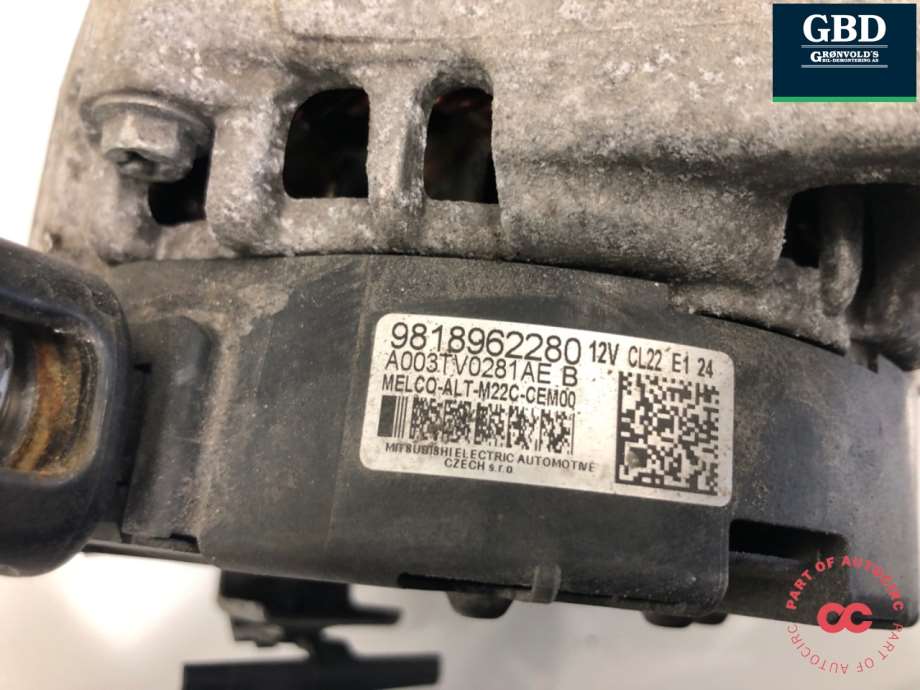 Citroën Berlingo, 2019- (Type III) (98 189 622 80|16 864 372 80)