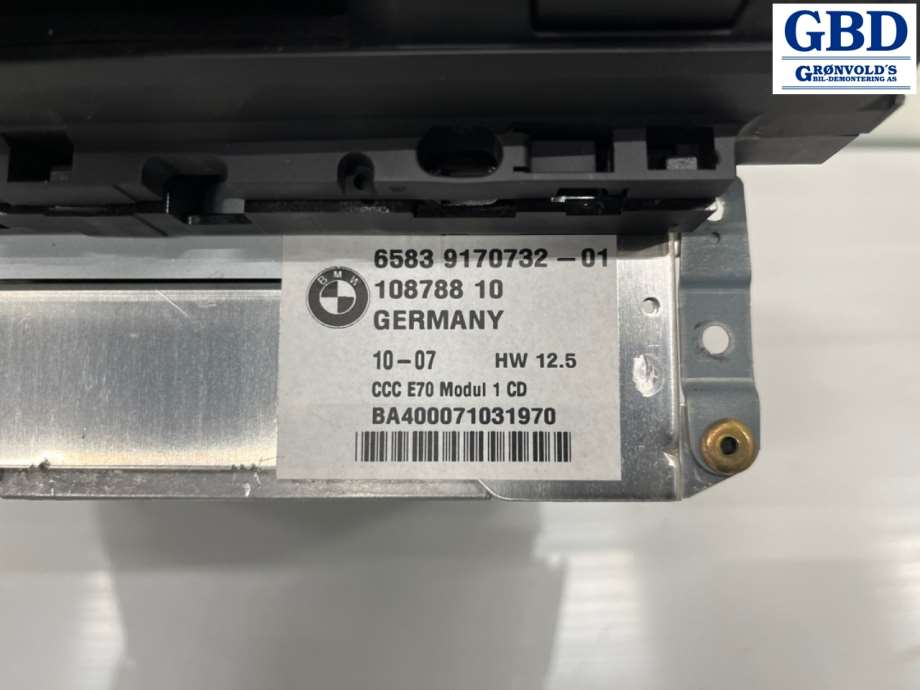 BMW X5, 2007-2013 (E70) (65 83 9 165 854|65839170732-01)