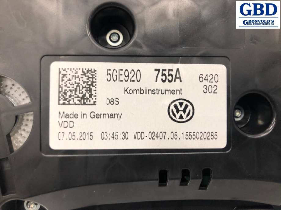 VW e-Golf, 2014-2017 (Fase 1) (5GE 920 755 A)