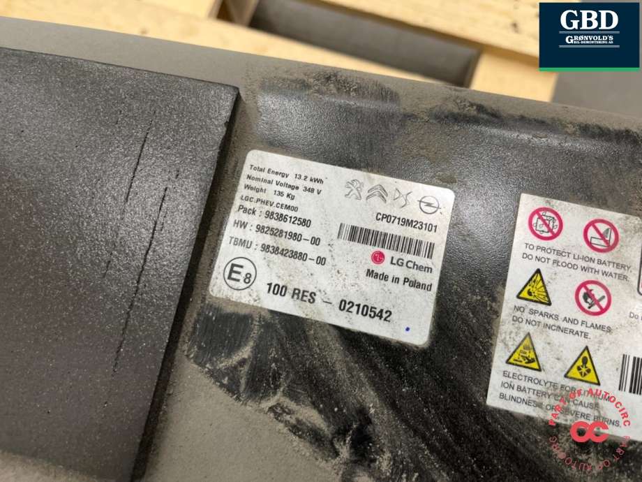 Batteripakke hybrid til Opel Grandland X 2017-->> (1697167480|9839755080|)