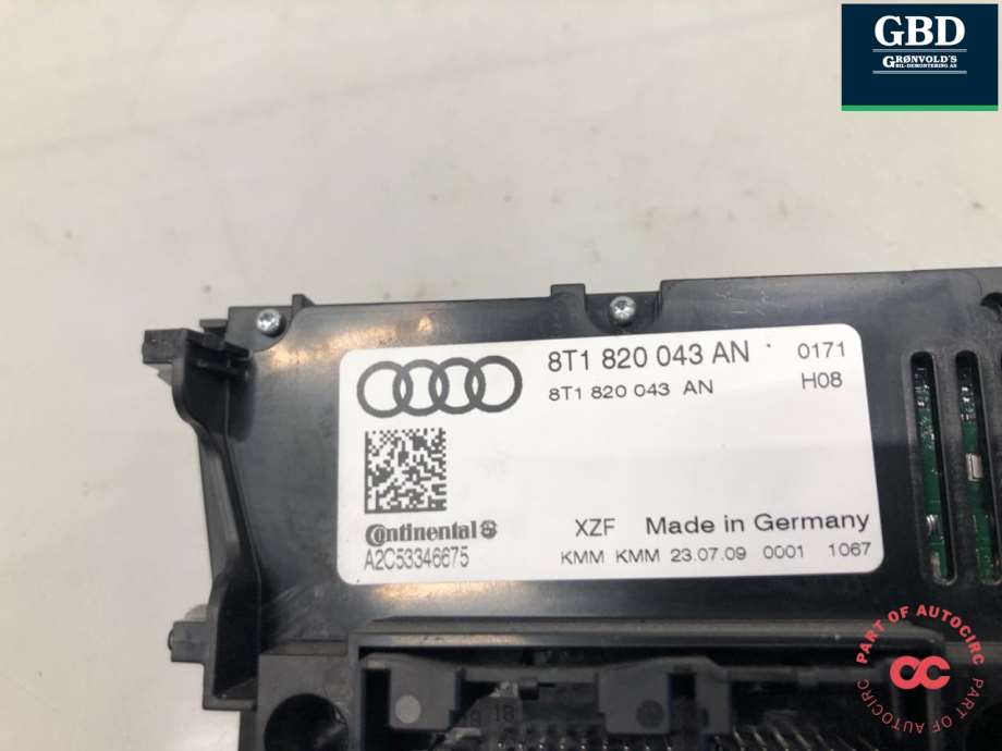 Audi A4, 2007-2014 (Type IV) (B8) (8T1 820 043 AH|8T1 820 043 AS XZF)