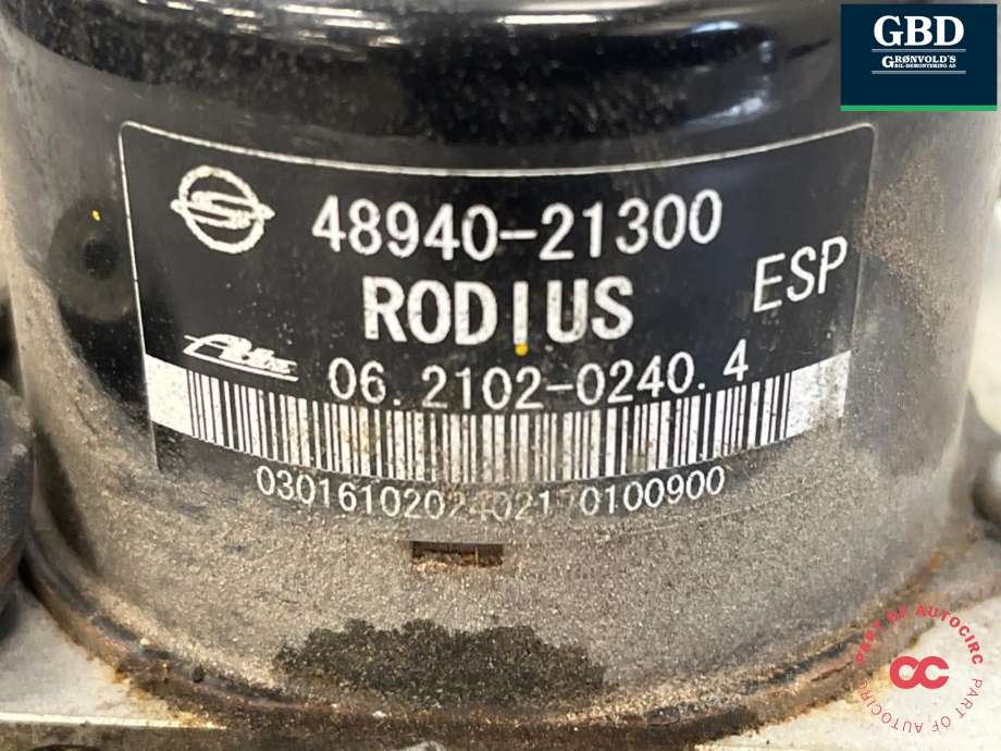 ABS sentral til SsangYong Rodius 2005-2013 (Type I) (4894021310|)