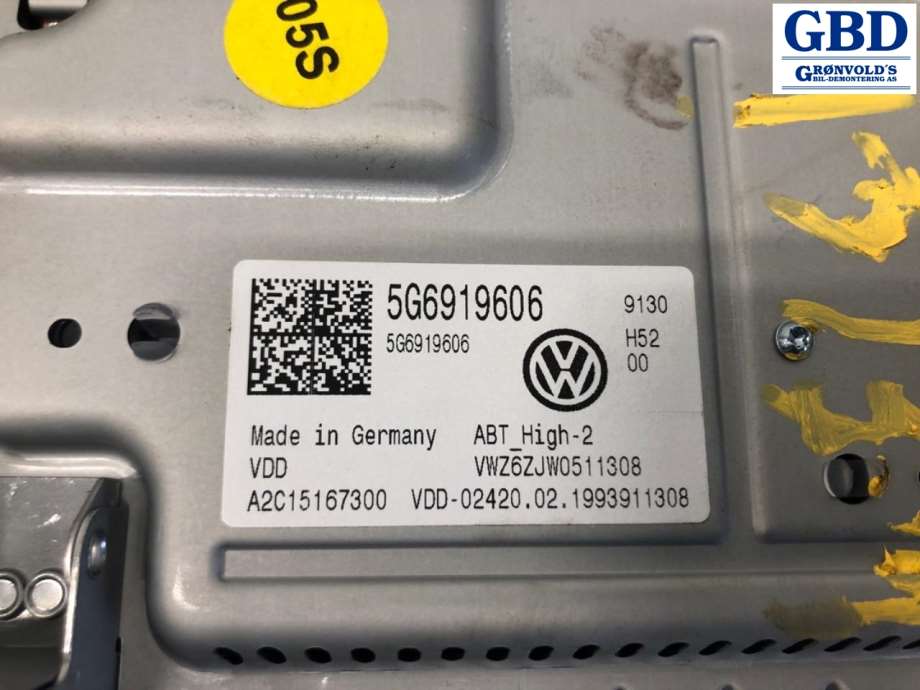 VW e-Golf, 2017-2020 (Fase 2) (5G6 919 606 C)