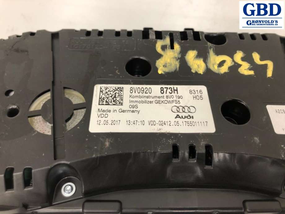 Audi A3, 2016-2020 (Type III, Fase 2) (8V0 920 873 H)