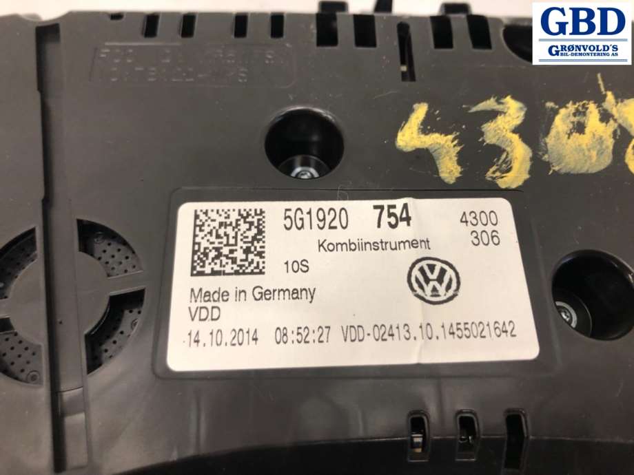 VW Golf VII, 2012-2017 (Fase 1) (5G1 920 754)