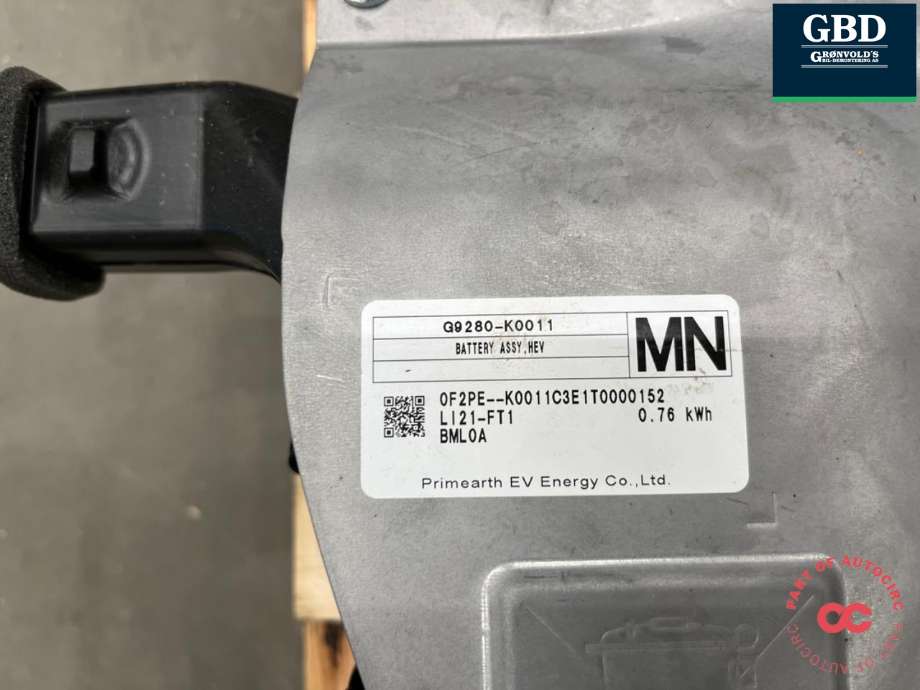 Batteripakke hybrid til Toyota Yaris Cross (SUV) 2021-->>  (G951052081|G9280-K0011|)