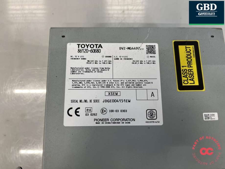 Toyota Land Cruiser 150, 2010-2013 (Fase 1) (8612060B80)