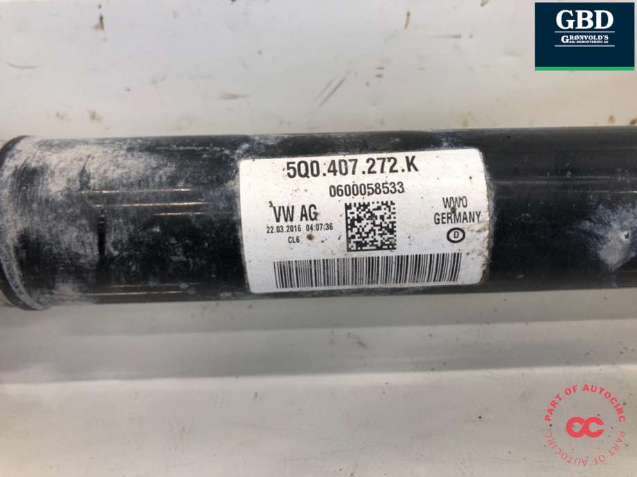 VW Golf VII, 2012-2017 (Fase 1) (5Q0 407 272 EQ|5Q0 407 272 K)
