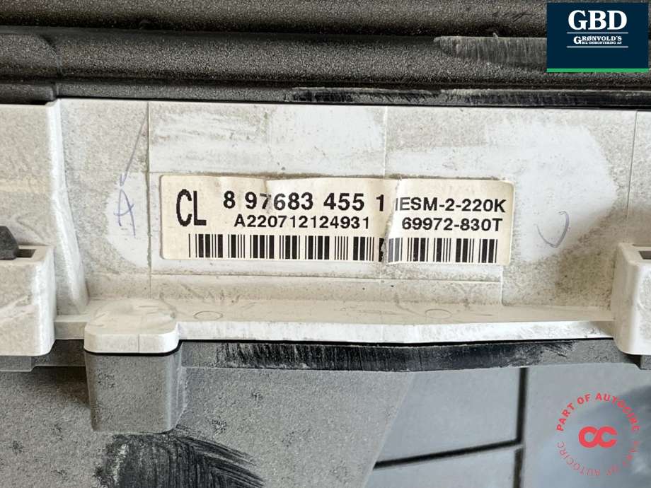 Instrumentpanel til Isuzu D-Max 2021-->> (Type III)  (8976834451|)