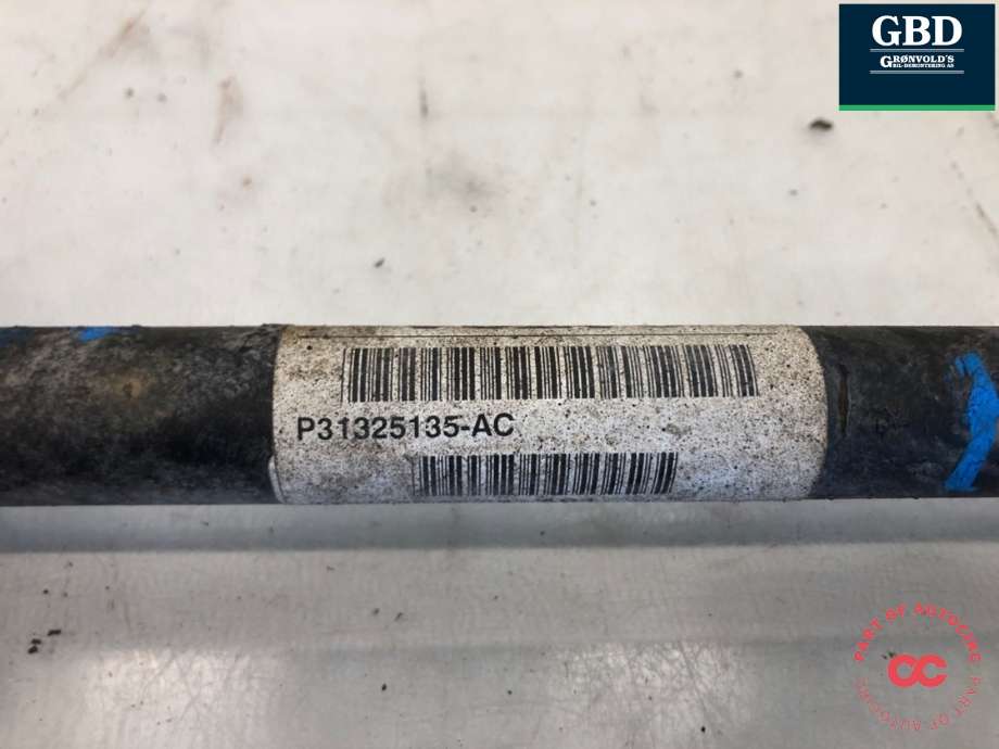 Drivaksel høyre bak, diesel/automat til Volvo XC60 2008-2013 (Type I, Fase 1)  (36001876|P31325135-AC|)