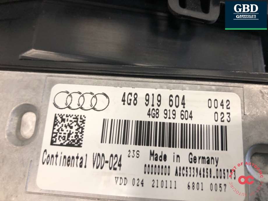 Audi A7, 2010-2014 (Type I, Fase 1) (4G8 919 604 K|4G8919604)