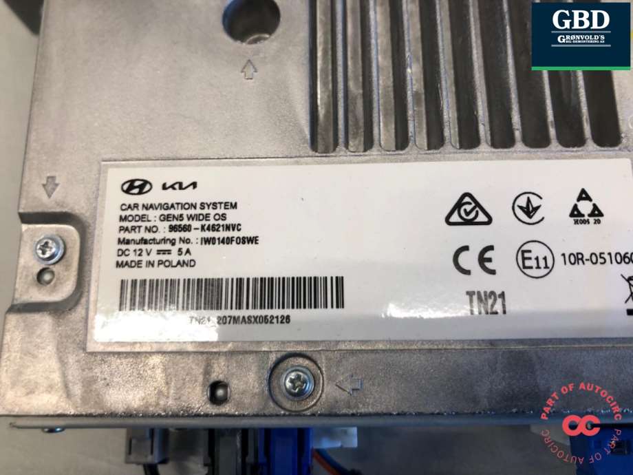 Hyundai Kona, 2021-2023 (Type I, Fase 2) (96560K4621NVC)