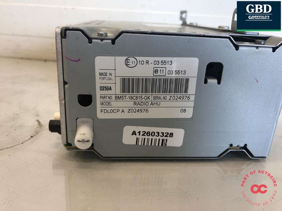 Bilstereo til Ford Focus 2011-2014 (Type III, Fase 1)  (2277319|BM5T-18C815-CP|BM5T-18C815-GK)