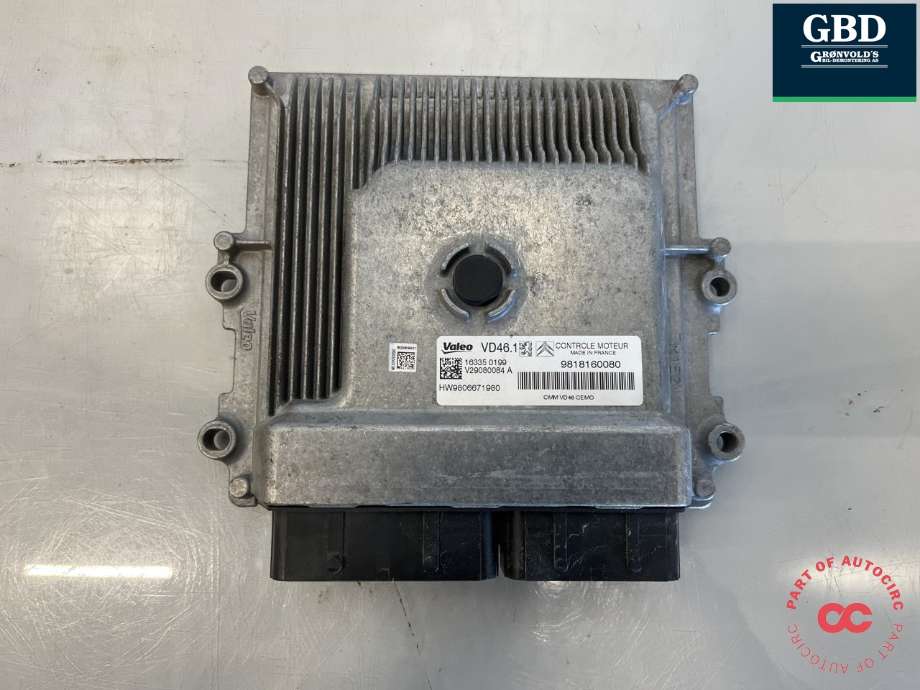 Styreenhet motor til Peugeot 2008 2013-2019 (Type I) (16 776 149 80|9818160080|)