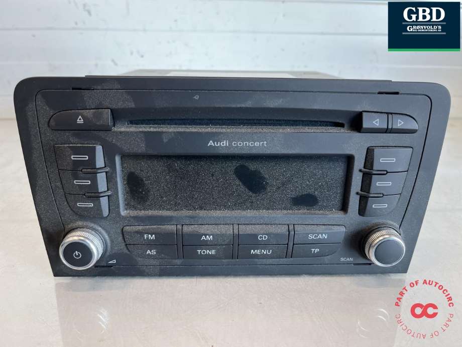 Bilstereo navigasjon spiller til Audi A3, 2012-2016 (Type III, Fase 1)  (8P0 035 186 AB)