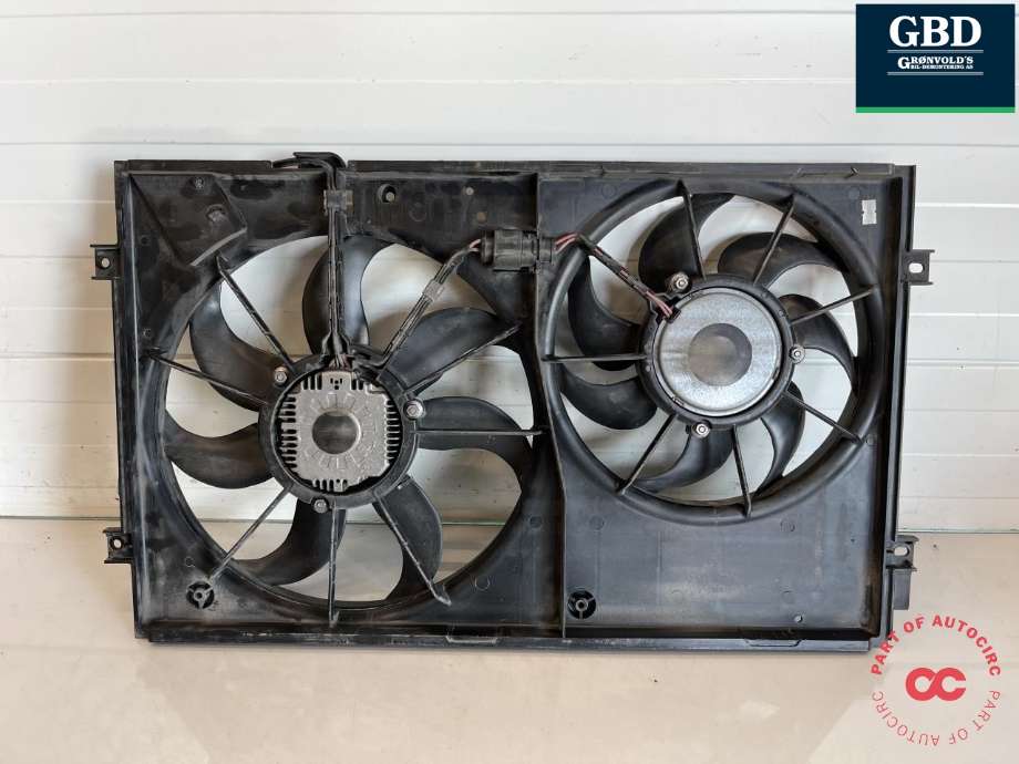 Kjølevifte elektrisk til Audi A3 2012-2016 (Type III, Fase 1)  (1K0 959 455 EA|1K0 959 455 ES|)