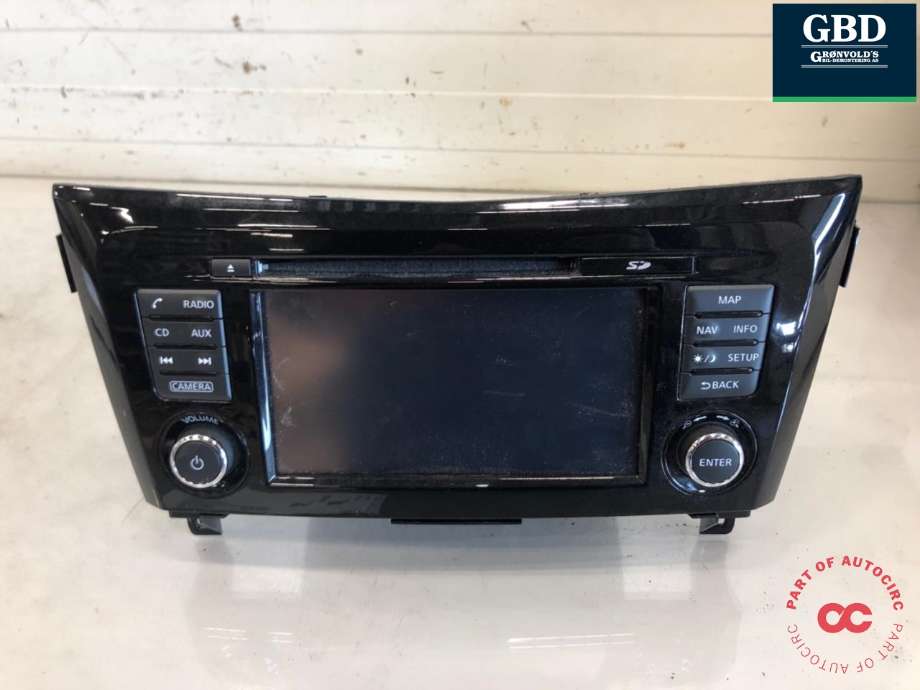 Bilstereo til Nissan Qashqai, 2014-2021 (Type II)  (281854CA0A)