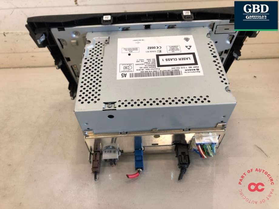 Bilstereo til Nissan Qashqai 2014-2021 (Type II)  (281854CA0A|7 513 750 220|)